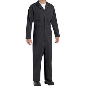 NWoT Red Kap Mens Twill Action Back Coverall Mechanics Black Size 54T $90 3B037